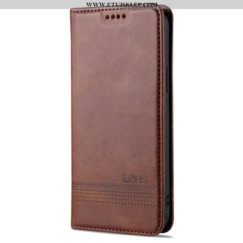 Etui Na Telefon do iPhone 13 Pro Etui Folio Stylizacja Skóry Azns
